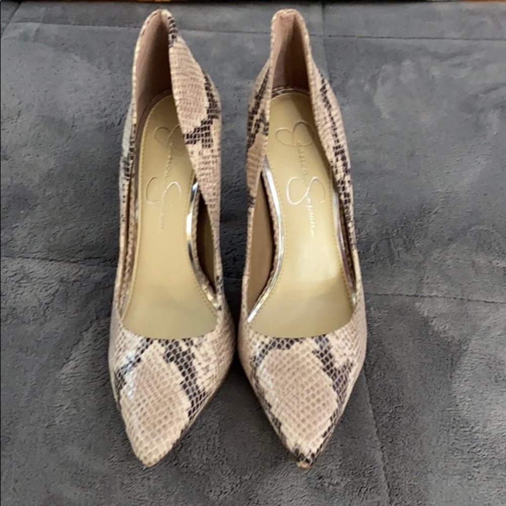 Jessica Simpson Snake Skin Heels 7.5